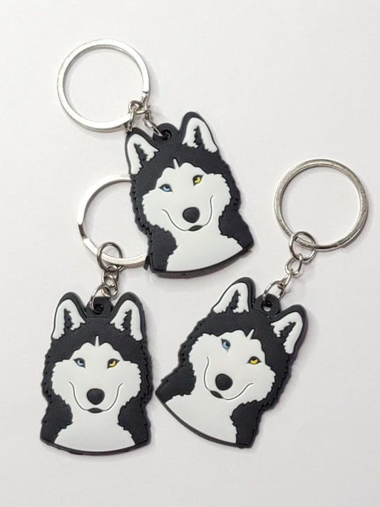 Husky PVC Keychain