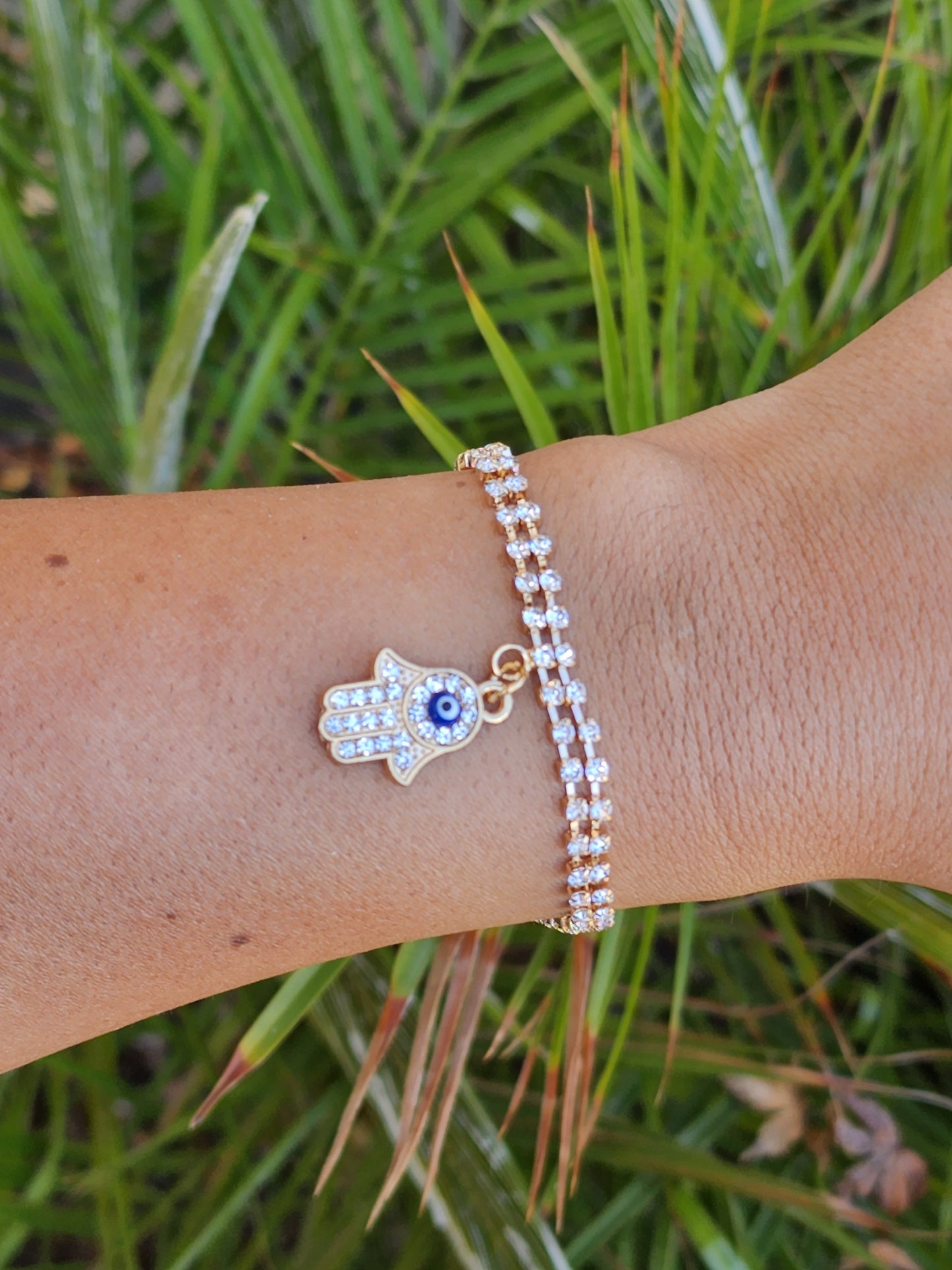 Hamsa Hand Charm Bracelet