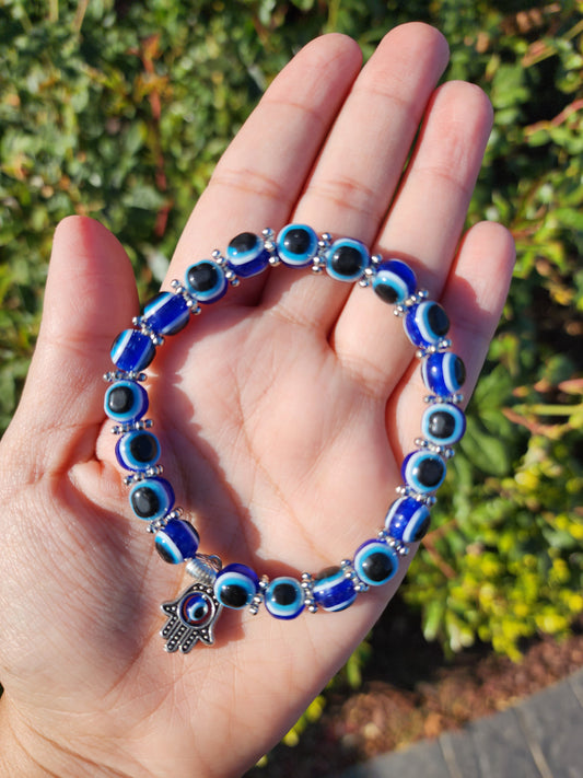 Evil Eye Bead Bracelet
