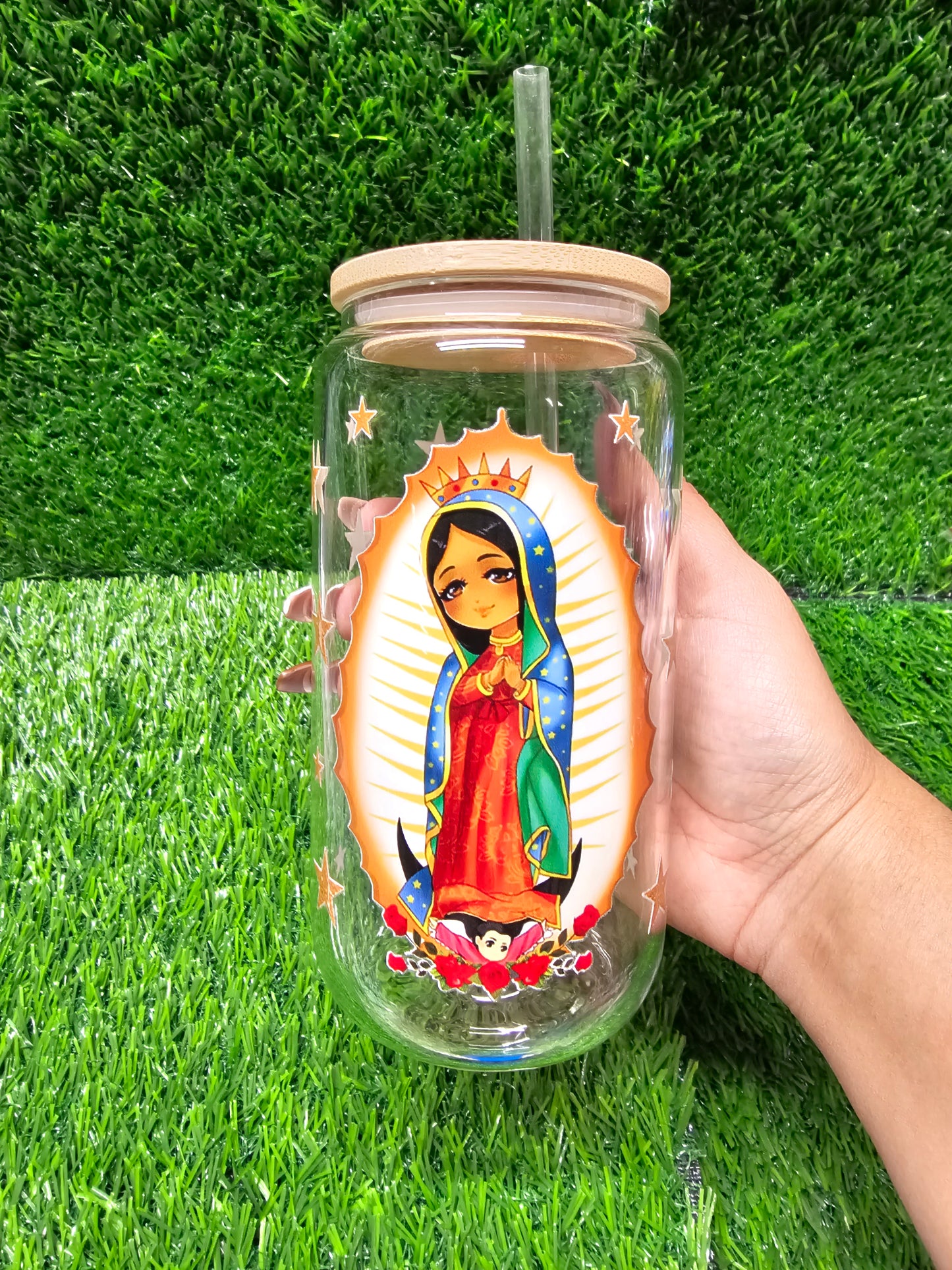 Virgencita Glass Cup