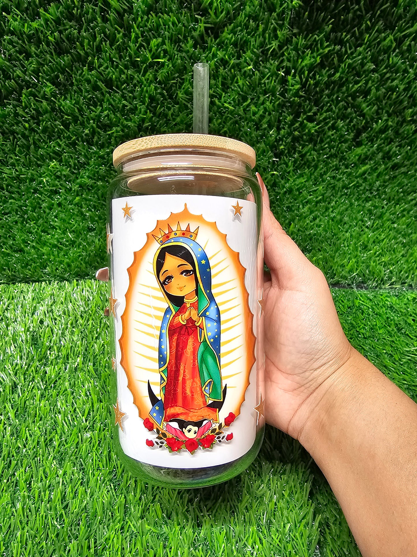 Virgencita Glass Cup