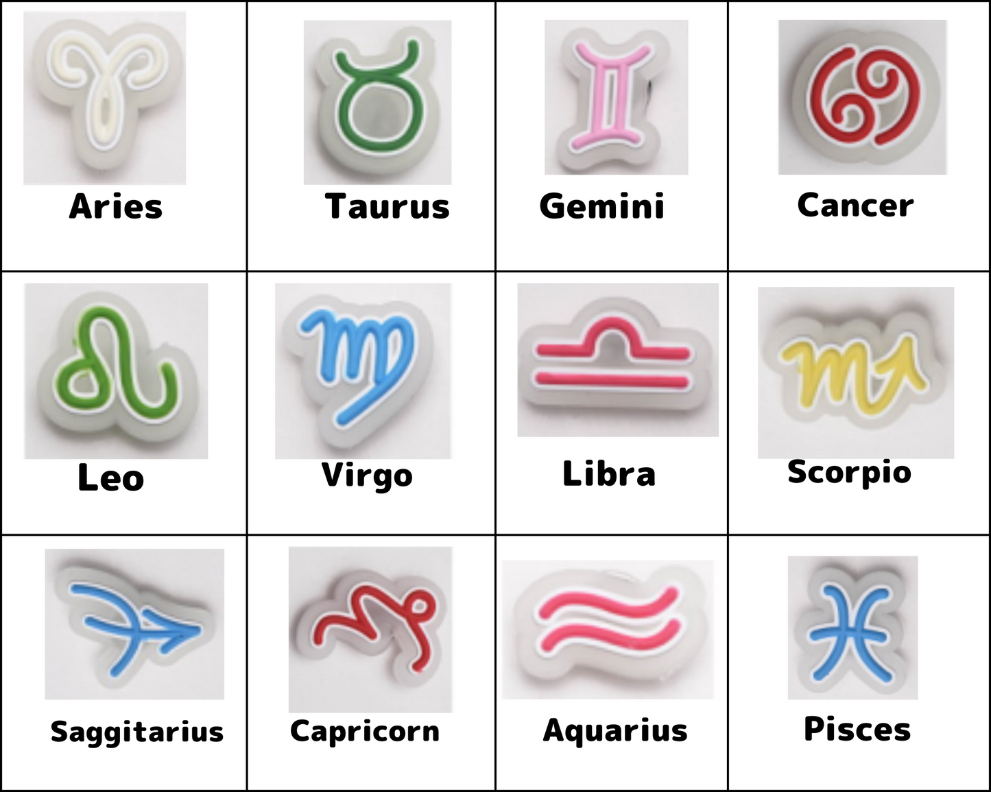 Glow Zodiac Signs