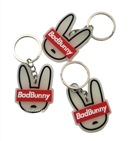 Bad Bunny Keychain (glow in the dark)
